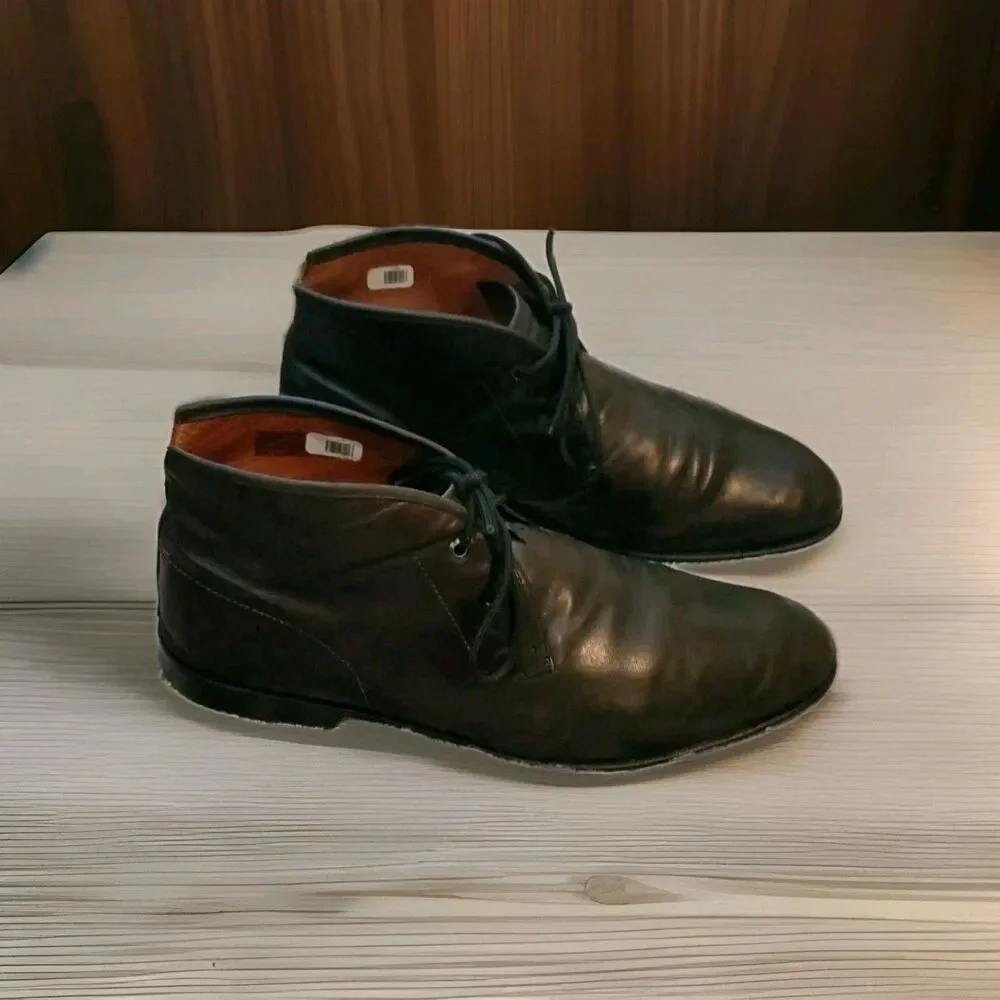 Timberland Wodehouse Chukka Ankle Boots Men 13 Black Leather New Soles Laced